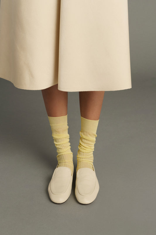 Loafers Nine - Ivory - Leather - Women