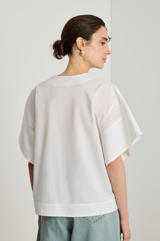 Eager Blouse - Off White - Cotton - Women