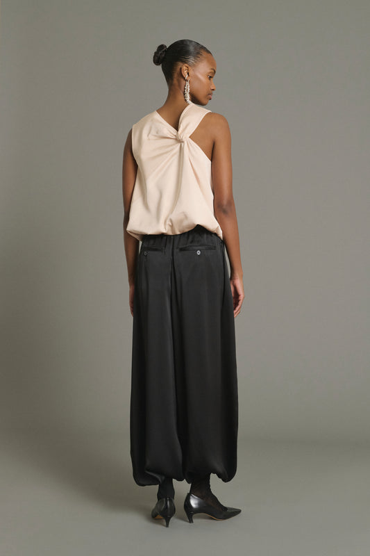 Leopold trousers - Black - Silk - Women
