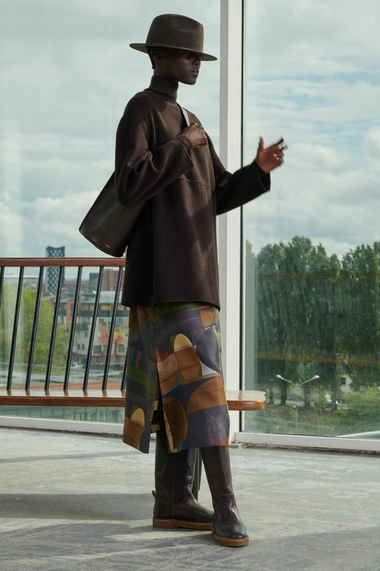SKIRT VERSAILLES GREEN/BROWN