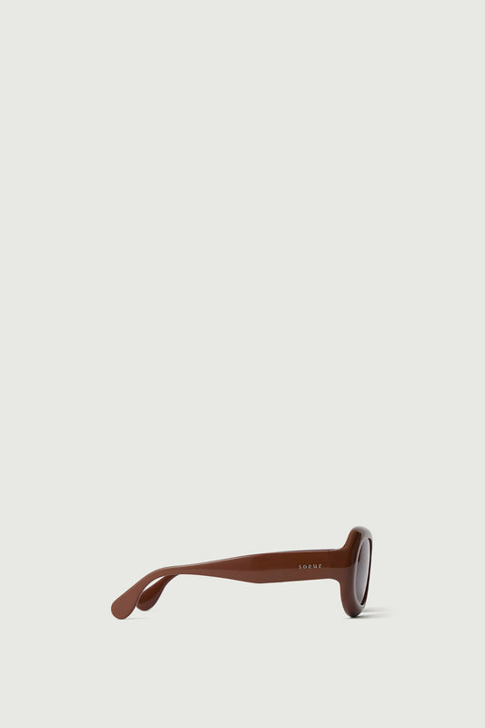 Lunettes de soleil Lee - Marron - Femme