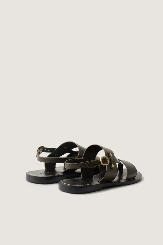 Sandales Amazonia - Kaki - Cuir - Femme