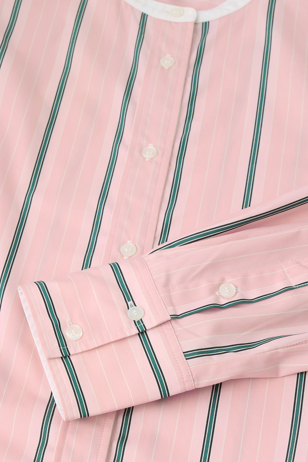 Bermudes shirt - Rose/Grey - Cotton - Women