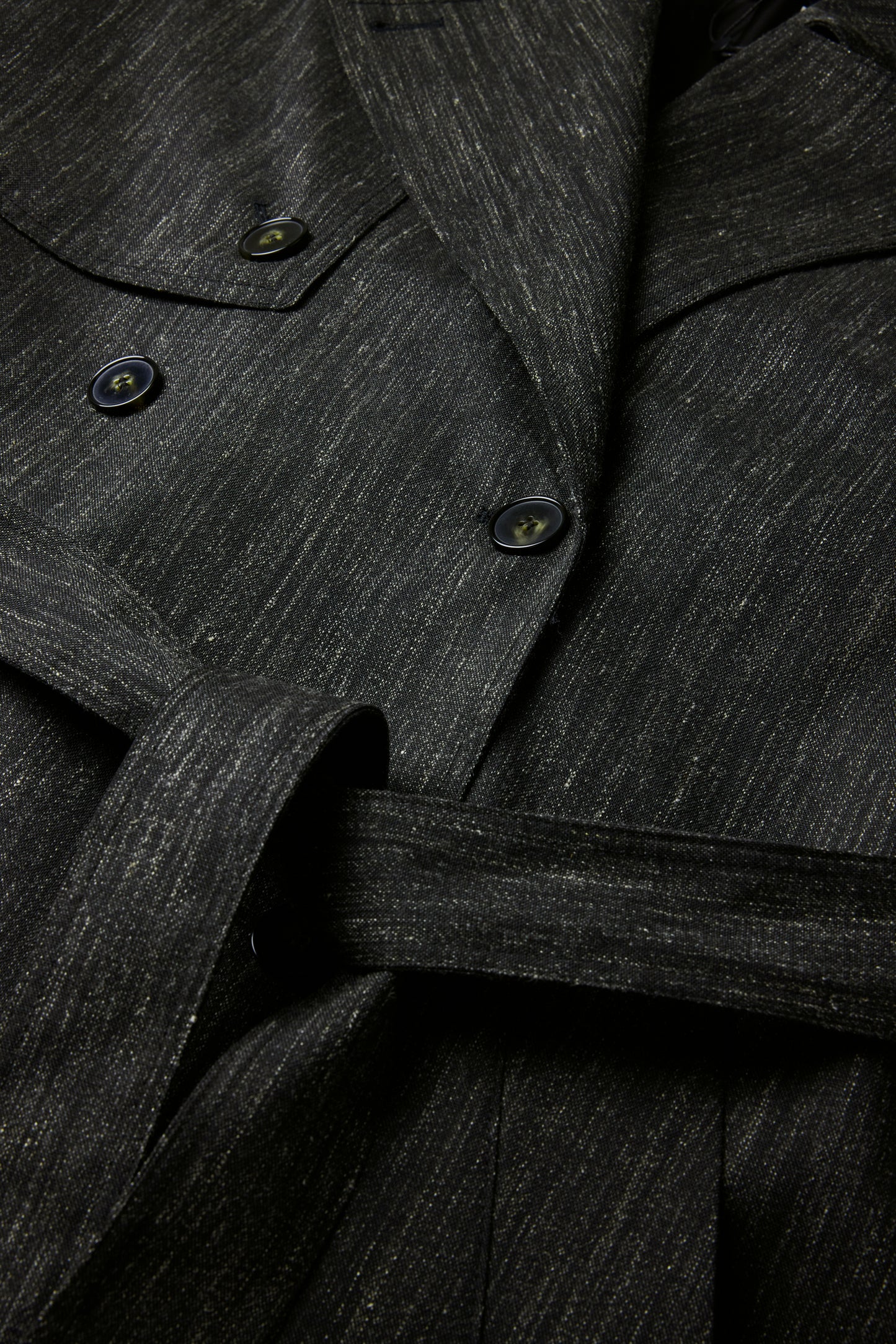 Jourdain Trench - Anthracite Grey - Wool - Women