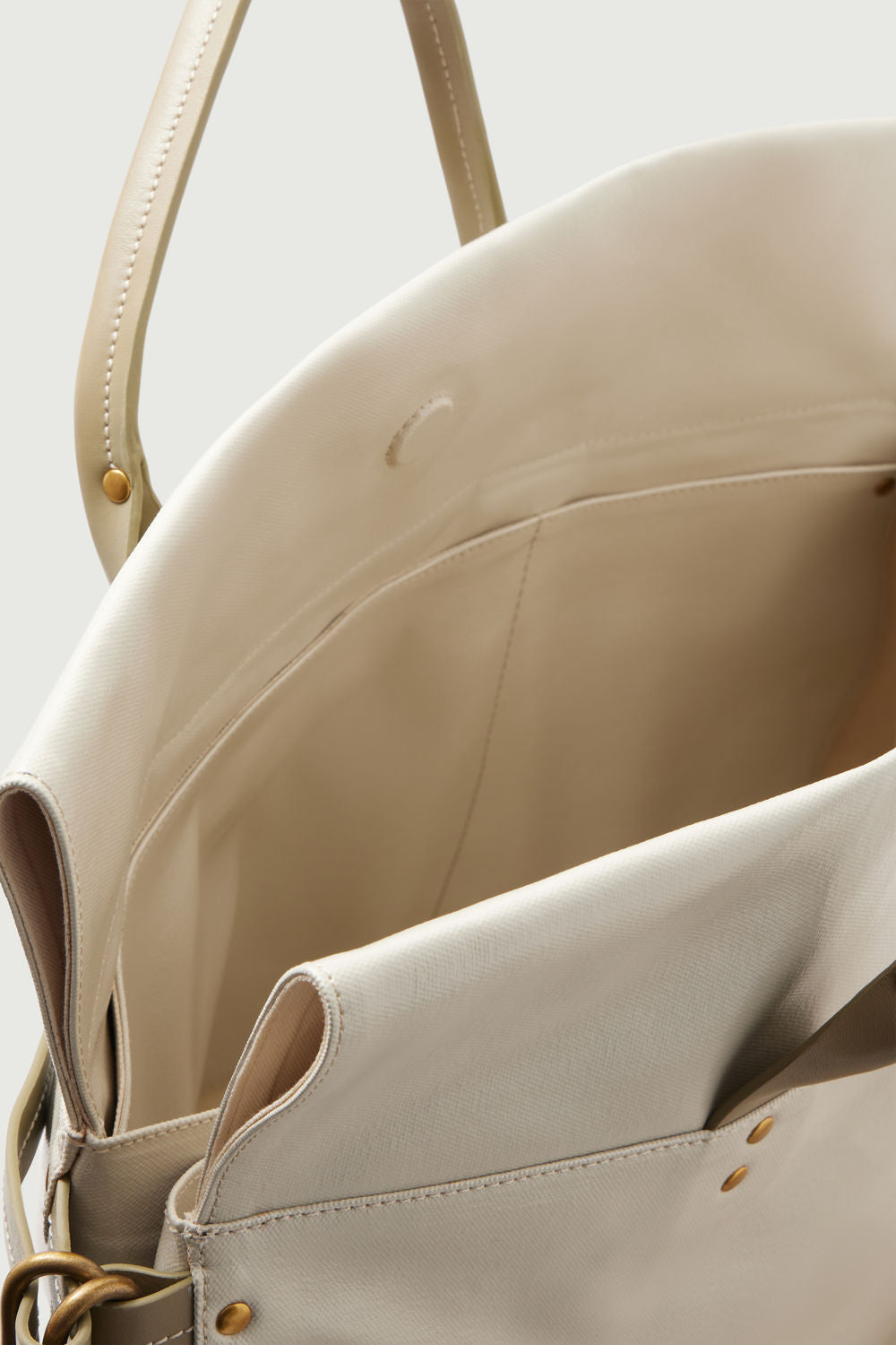 Britain tote bag – Sandstone/Sage – Leather – Women