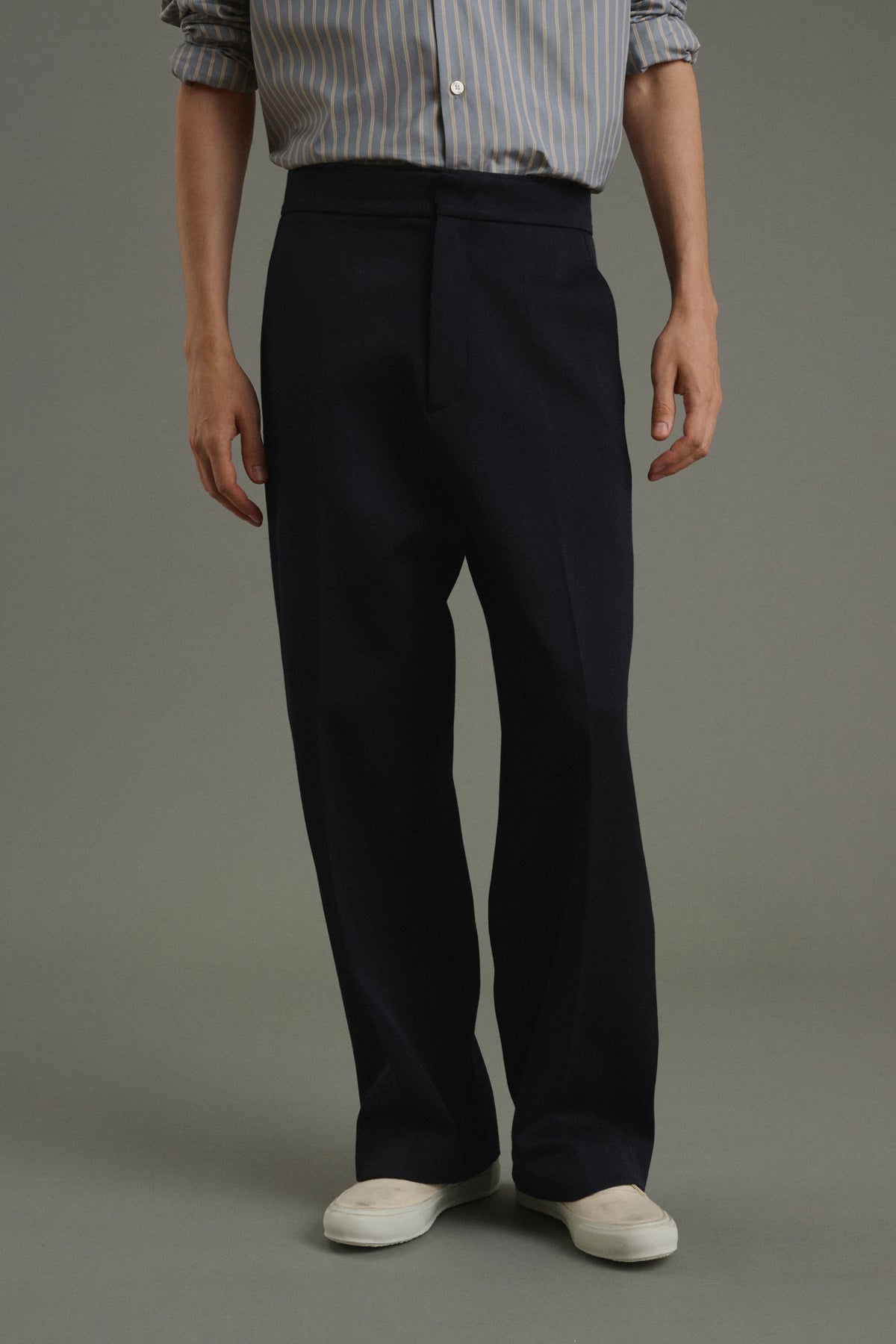 Trousers Antonin - Dark Navy - Wool - Men vue 2