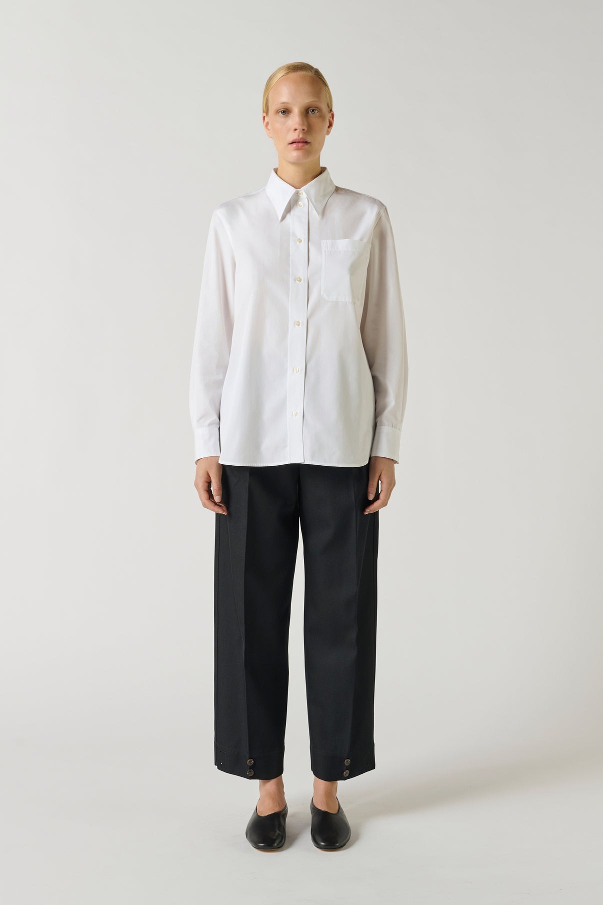 Chemise Saphir - Blanc - Coton - Femme vue 2