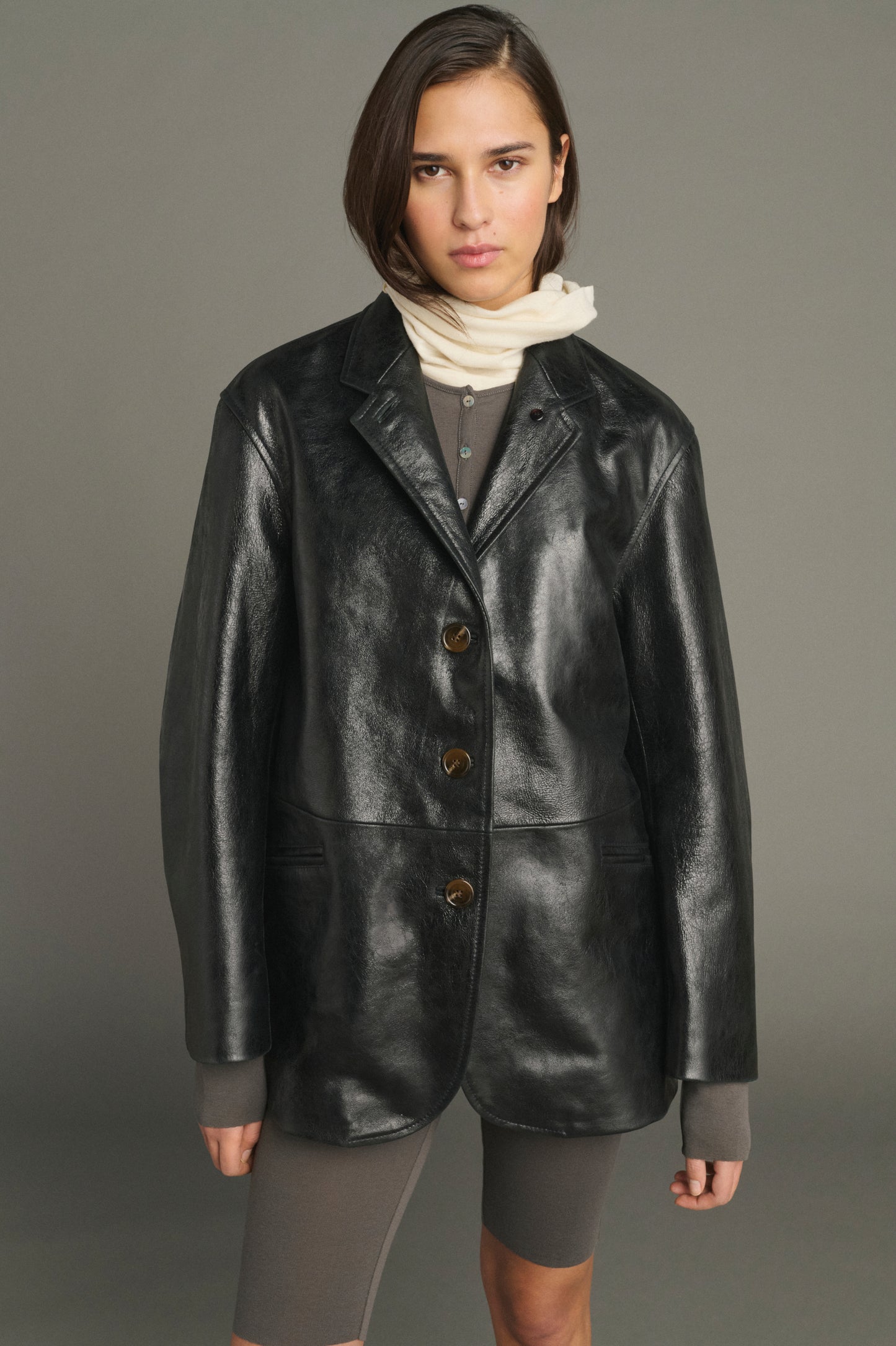 Luciano jacket - Black - Leather - Women