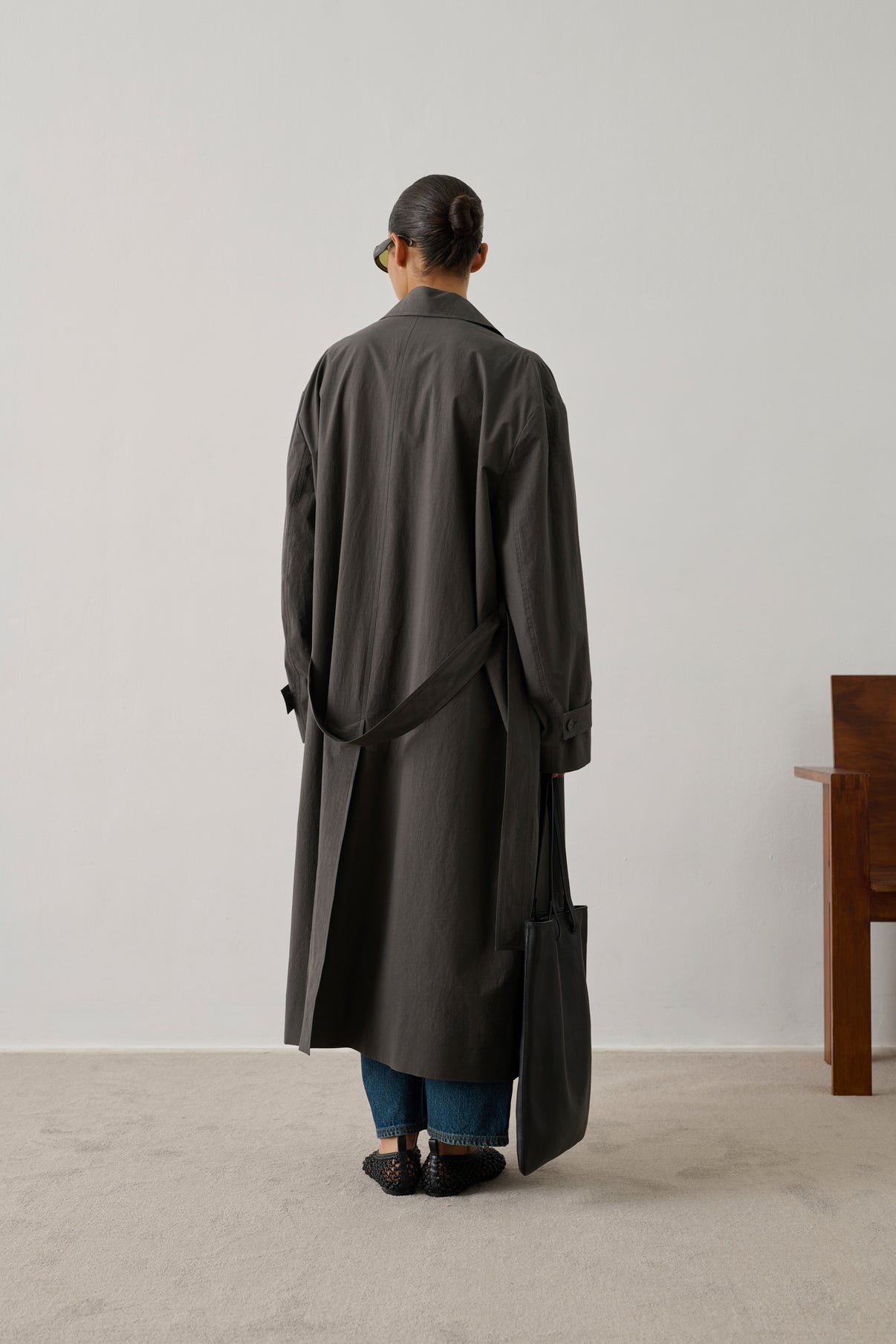 Helio Trench - Dark Anthracite - Cotton - Women vue 2