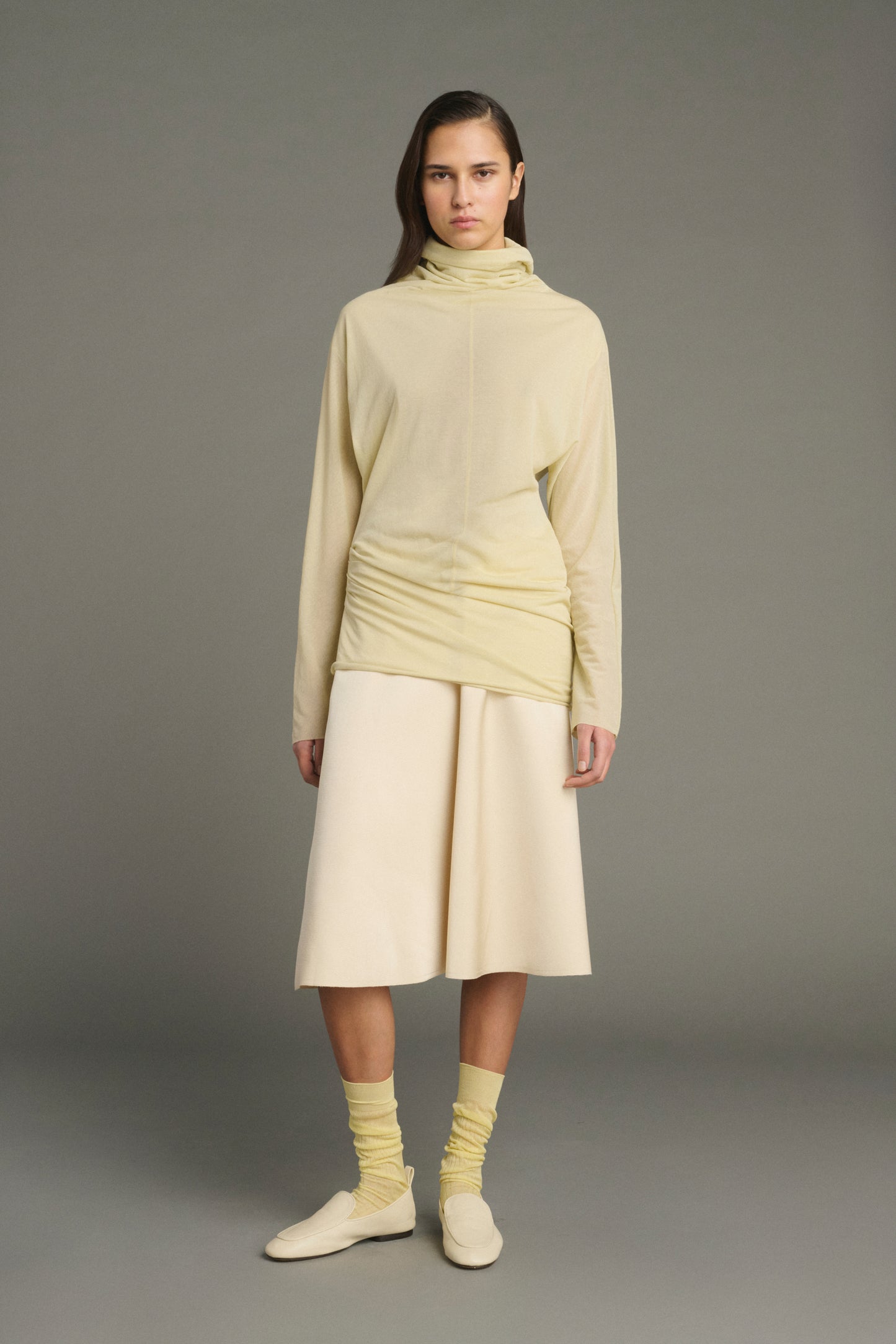 Loafers Nine - Ivory - Leather - Women