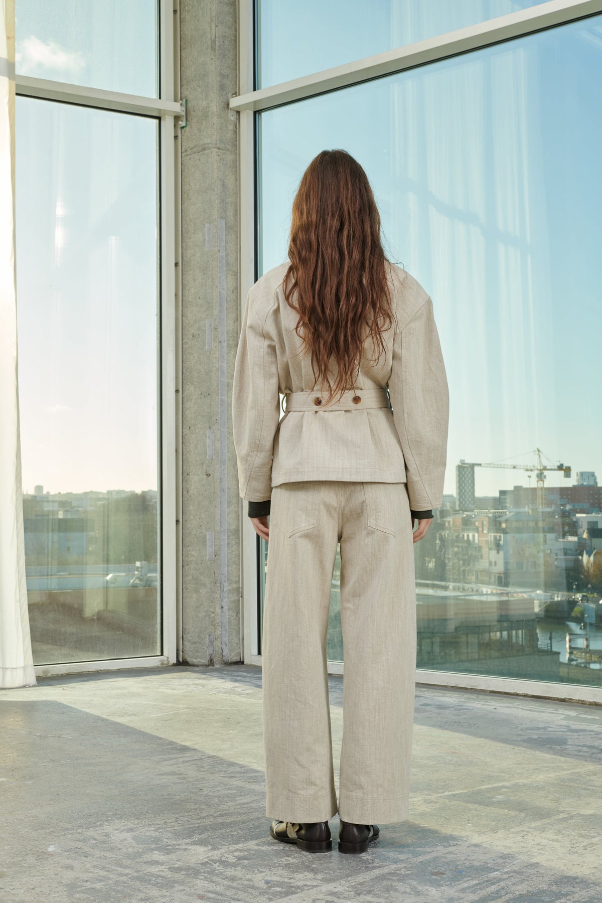 TROUSERS PEPINO BEIGE/ECRU vue 6