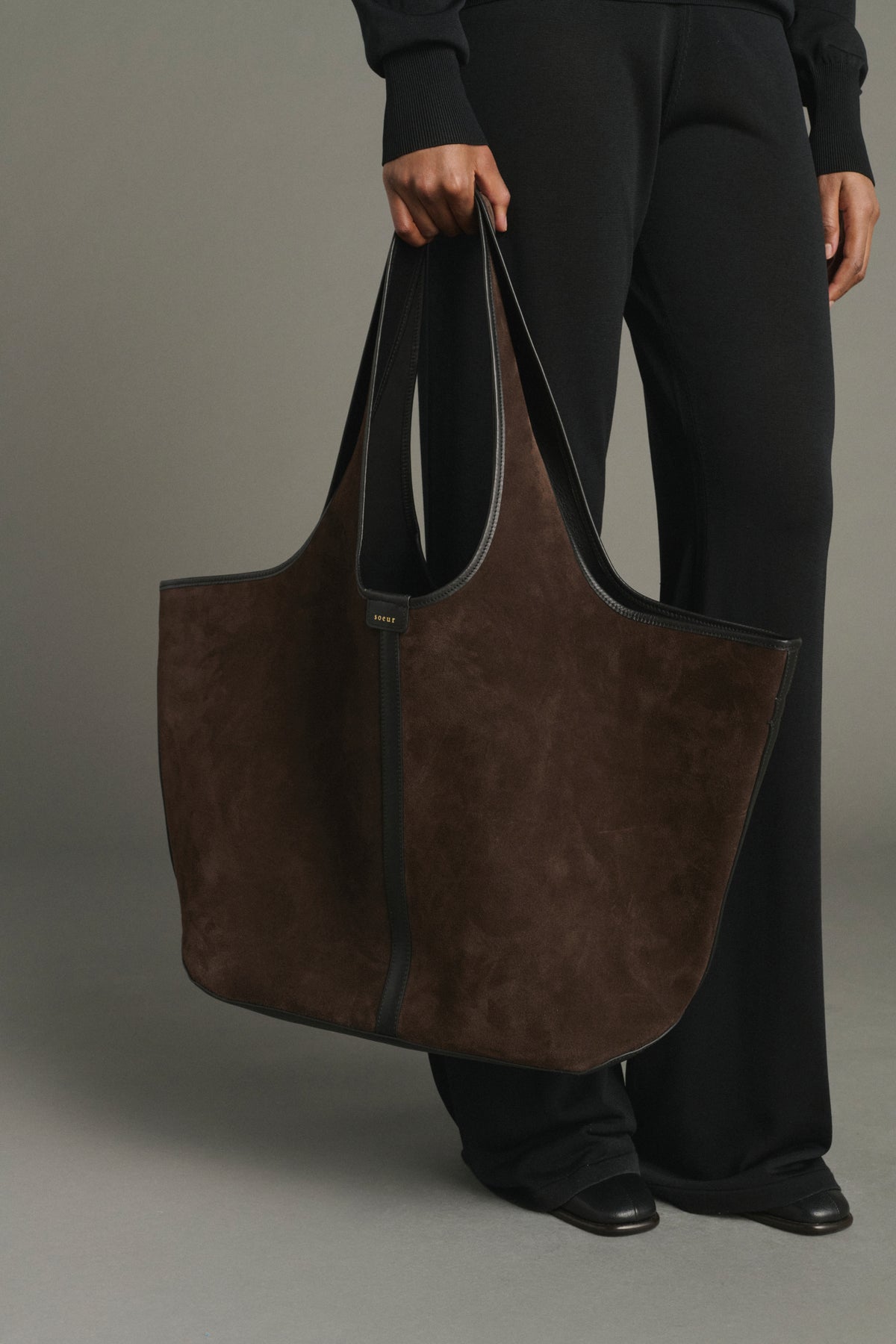 Douce Tote Bag - Dark Brown - Leather - Women vue 2
