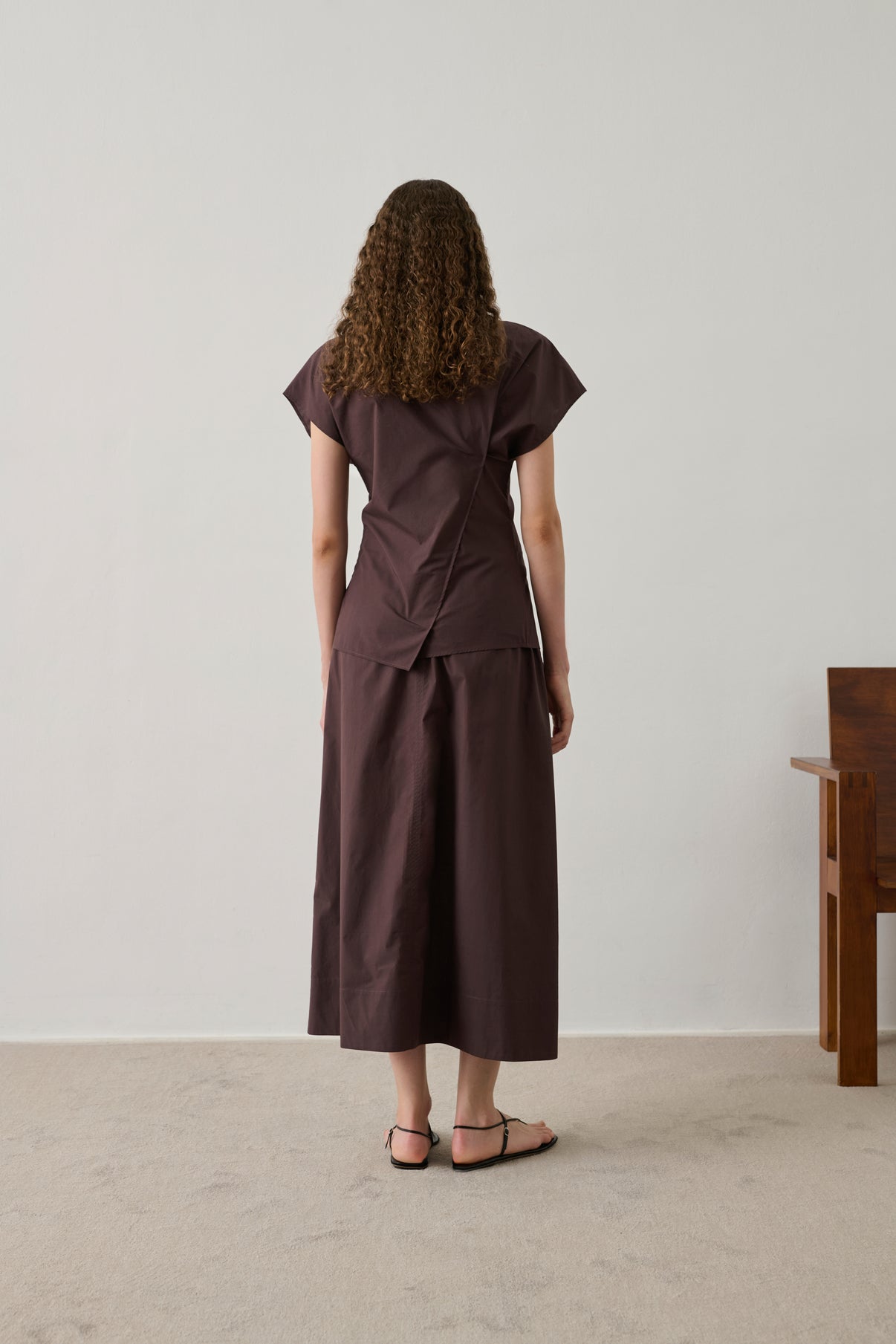 Agadir skirt - Fig - Cotton - Women vue 2