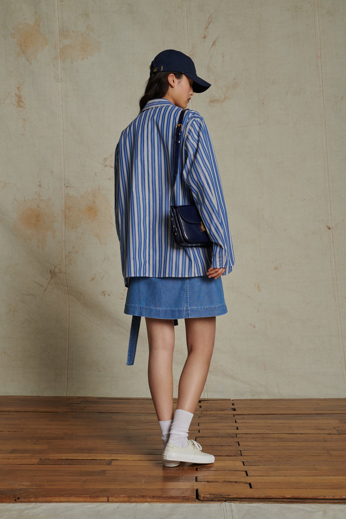 Jupe Aime - Bleu - Coton - Femme vue 3