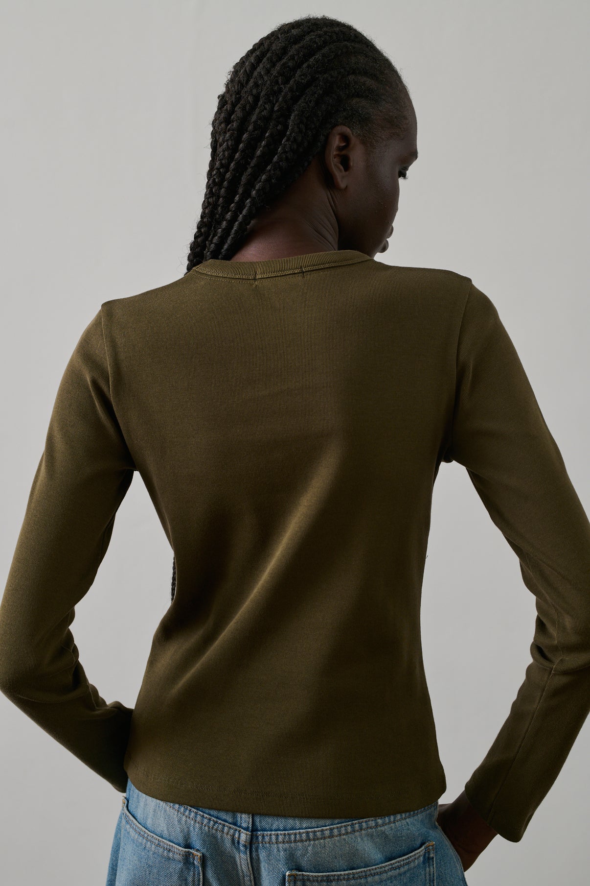 Tee-Shirt Flavie - Kaki Foncé - Coton - Femme vue 3