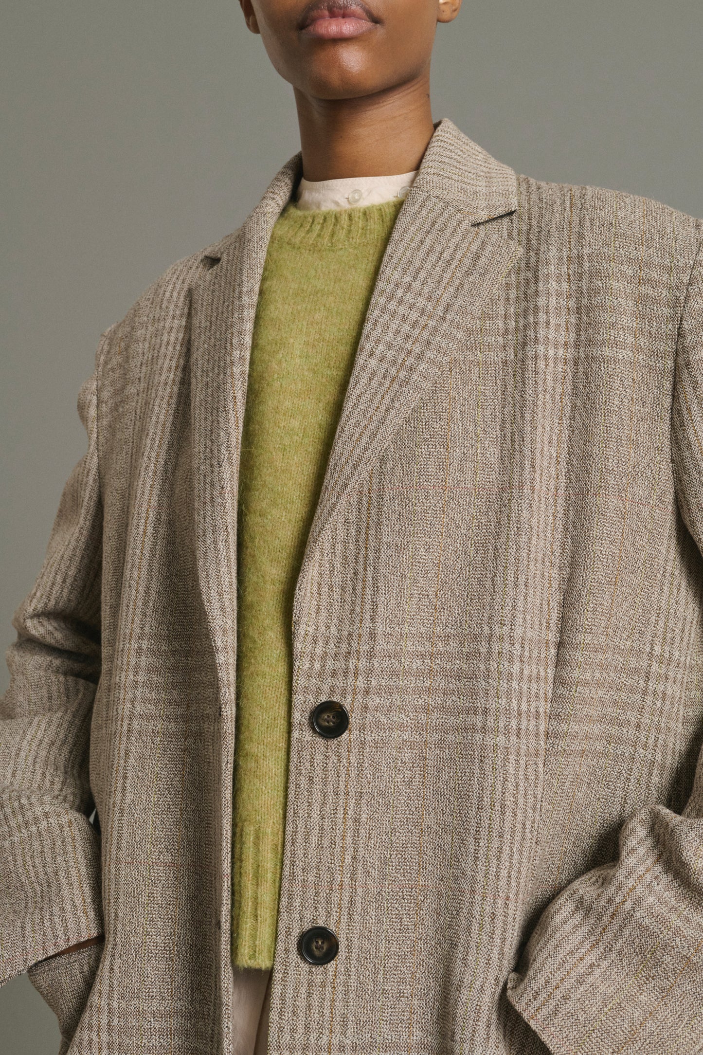 Lincoln coat - Brown/Beige - Wool - Women