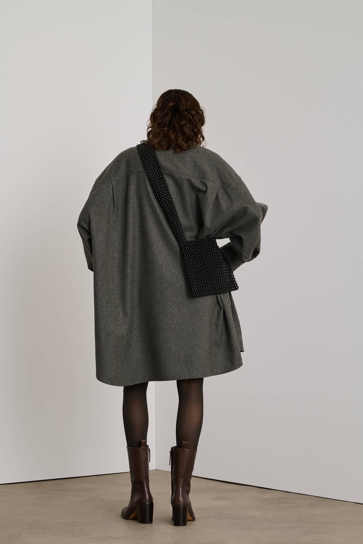 Candide Dress - Light Grey - Wool - Women