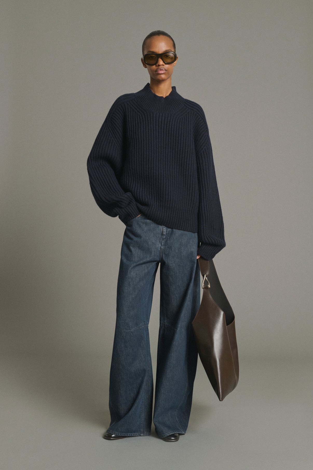 Flamand Pullover - Navy Merino Wool Chunky Ribbed - Soeur vue 3