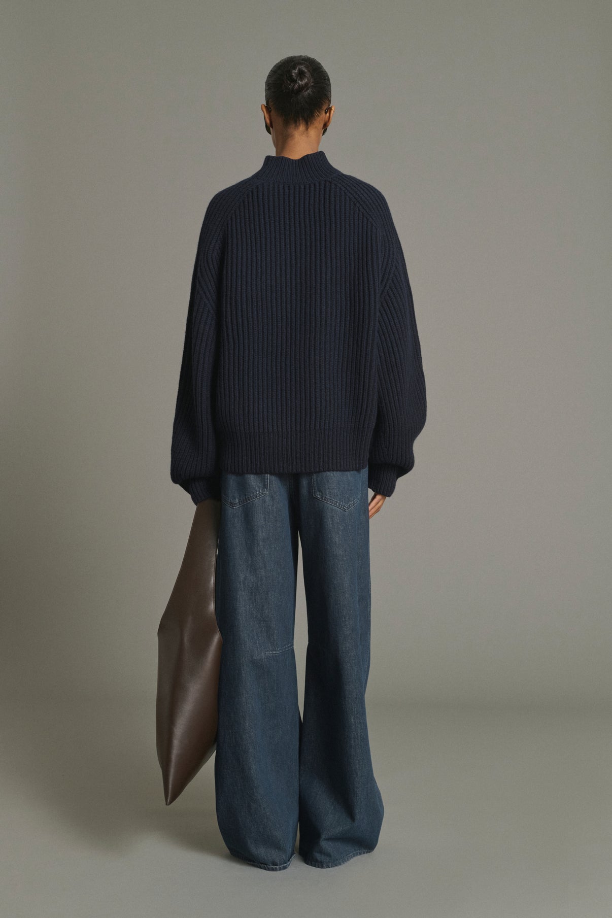 Flamand Pullover - Navy Merino Wool Chunky Ribbed - Soeur vue 4