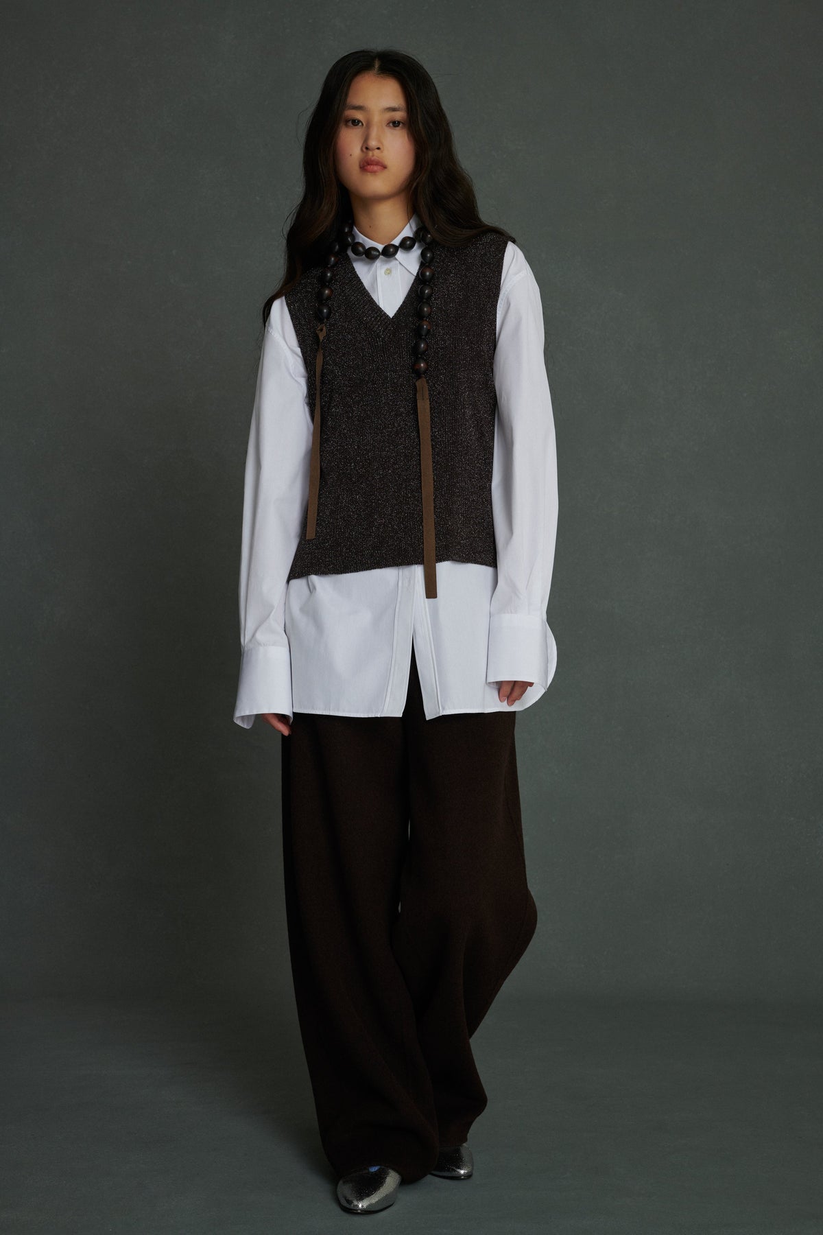 PULLOVER VIDA BROWN/SILVER