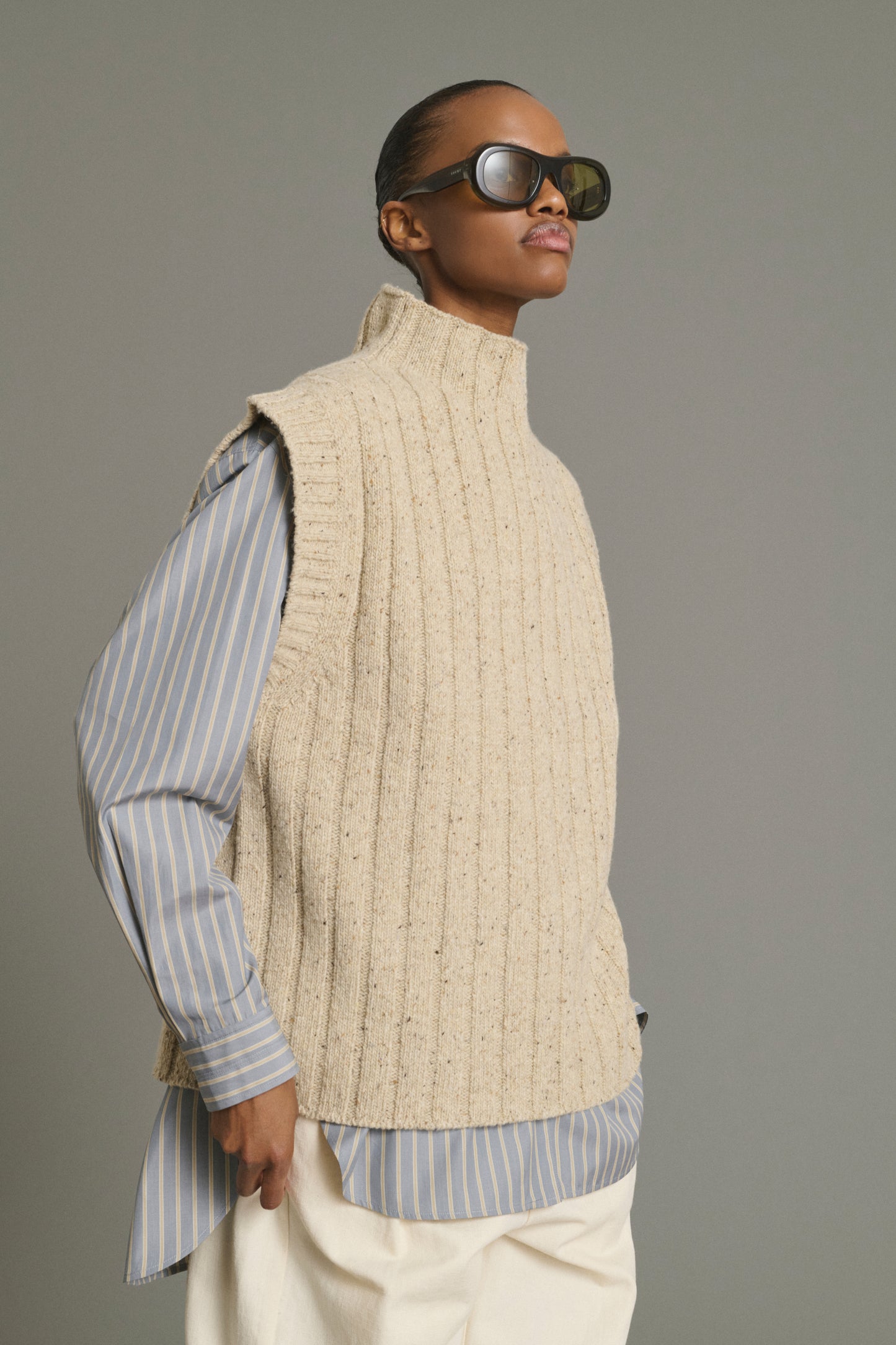 Pullover Jethro - Light Beige - Wool - Women