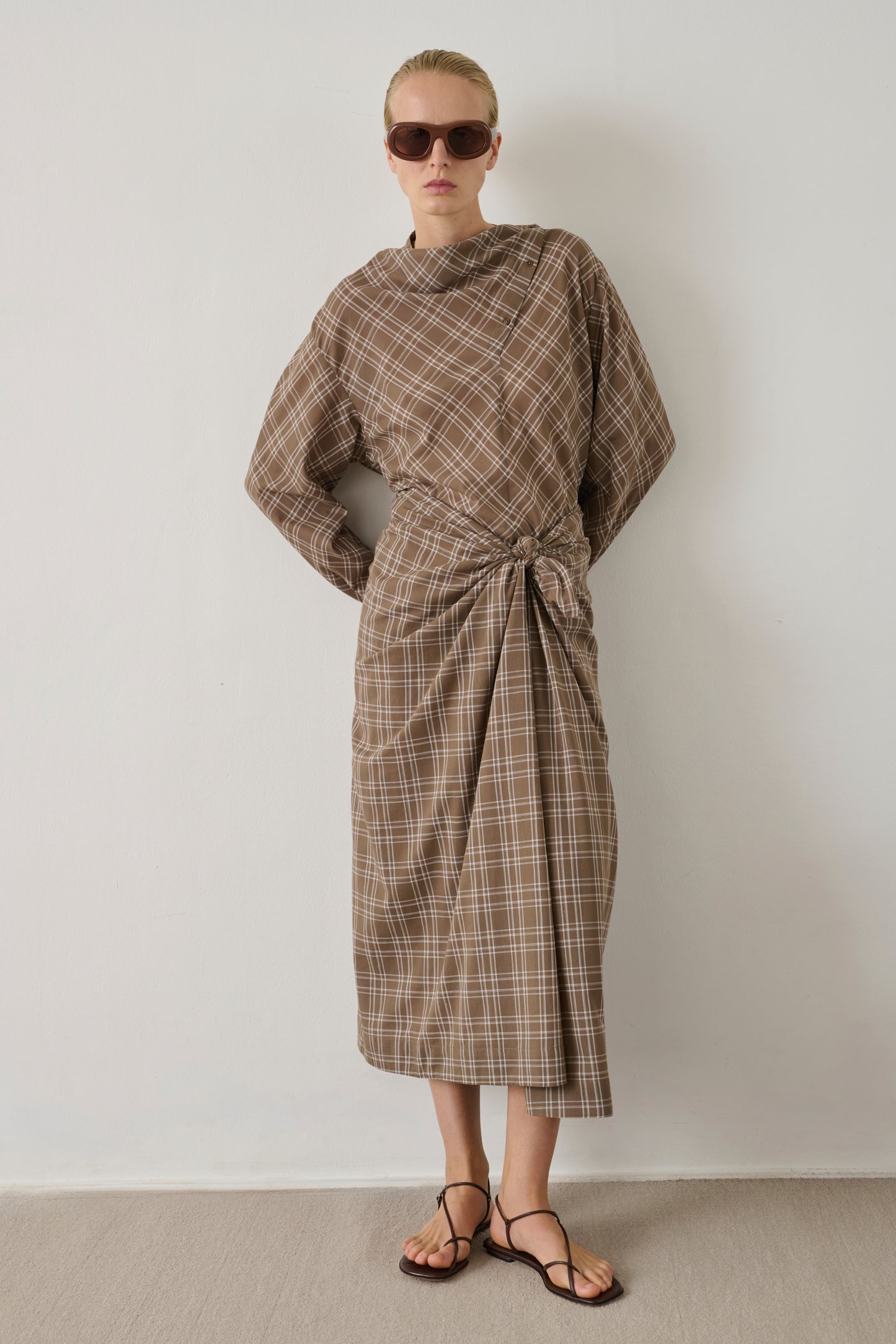 Goa skirt - Marron Glacé/Ecru - Cotton - Women