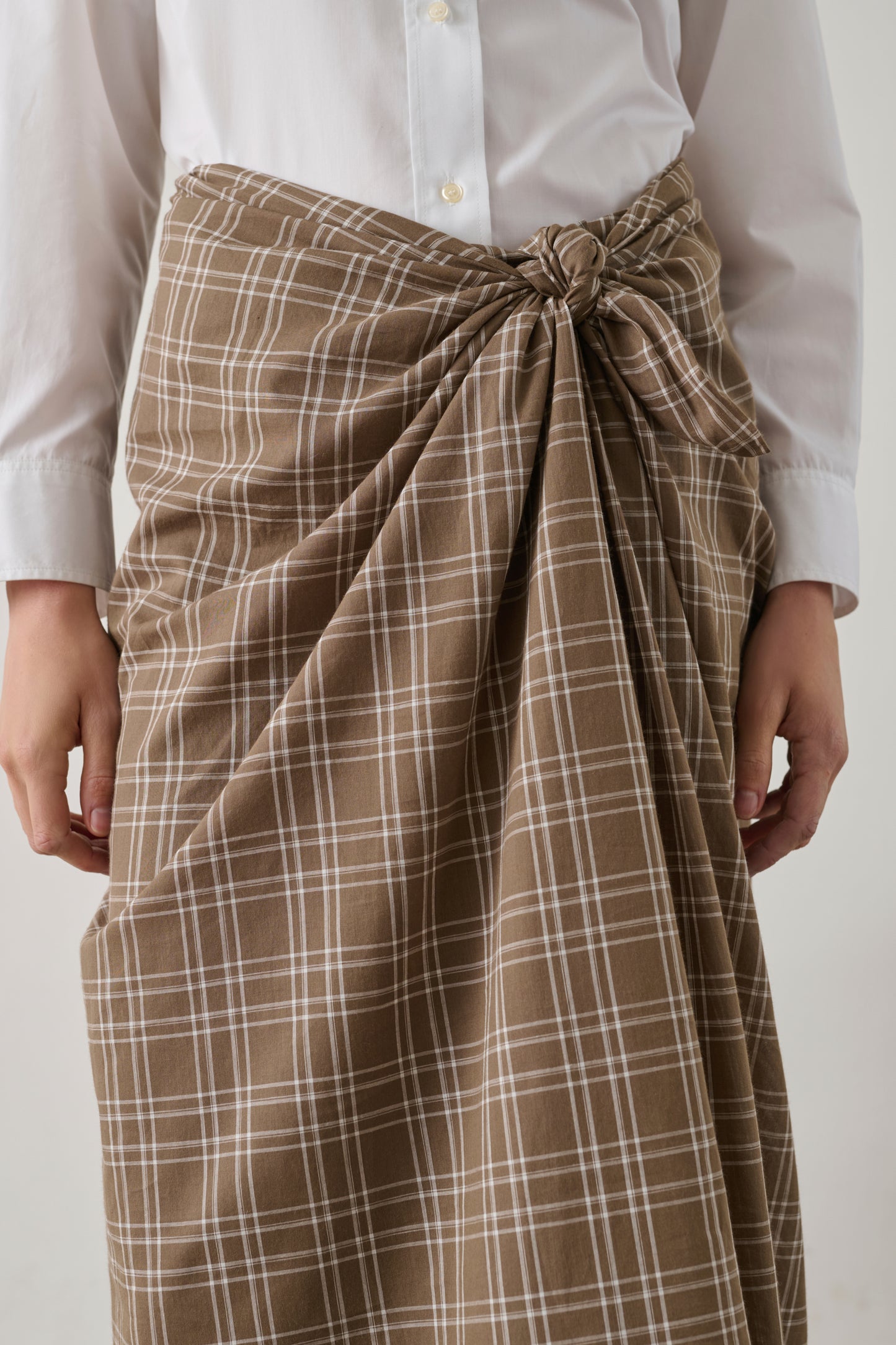 Goa skirt - Marron Glacé/Ecru - Cotton - Women