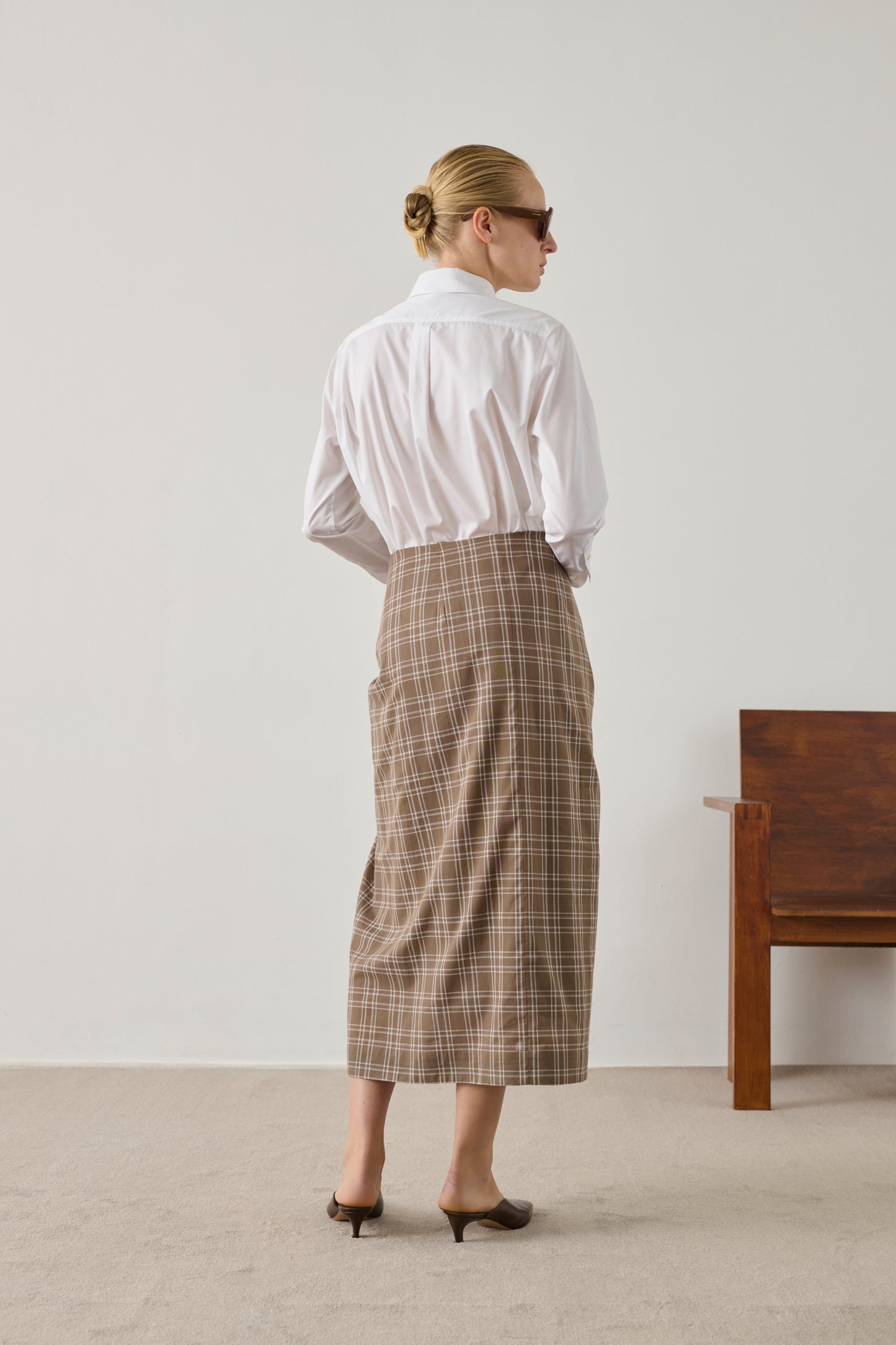 Goa skirt - Marron Glacé/Ecru - Cotton - Women
