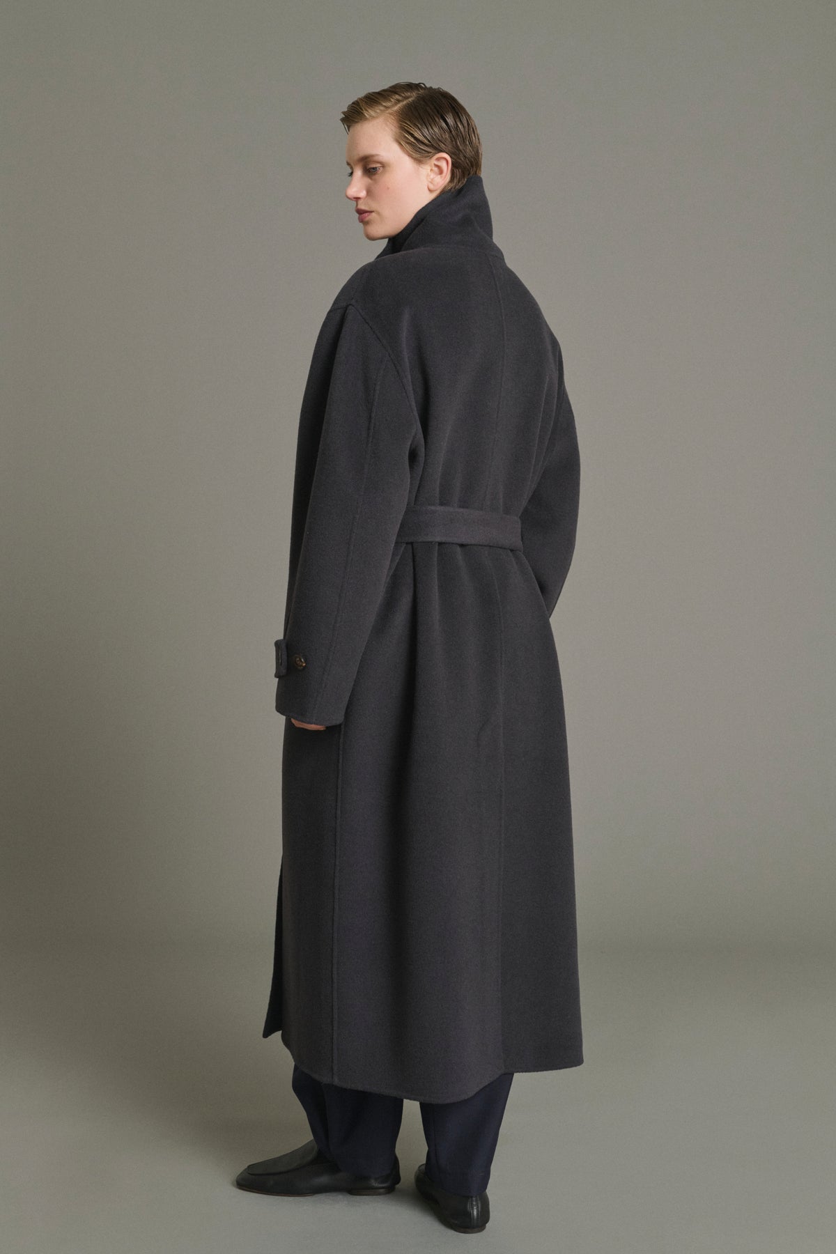 James coat - Charcoal - Wool - Women