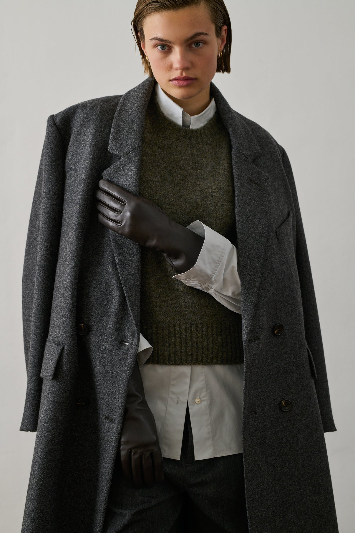 Manteau Coligny - Gris - Laine - Femme vue 5