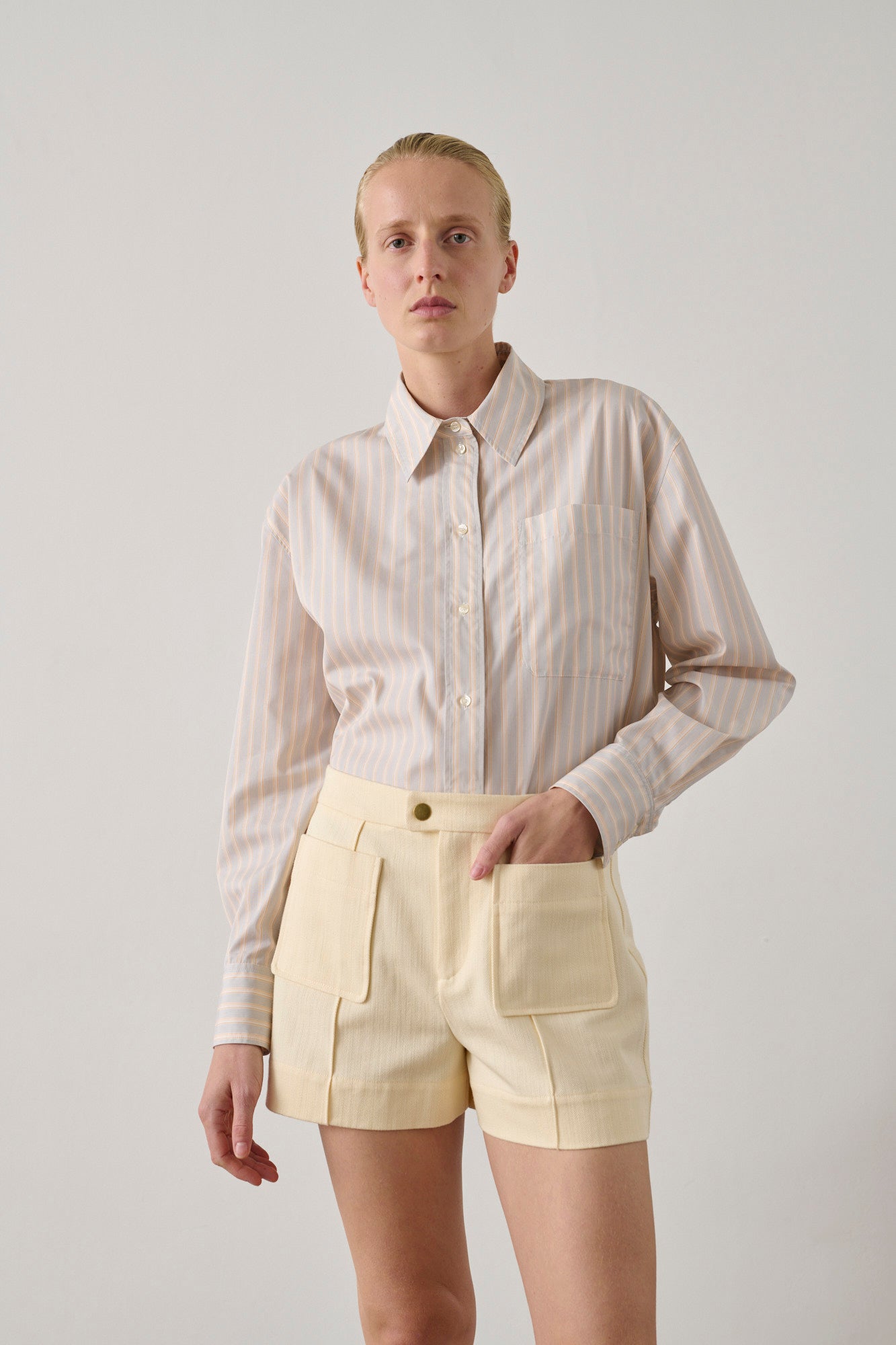 Hover shorts - Cream - Cotton - Women