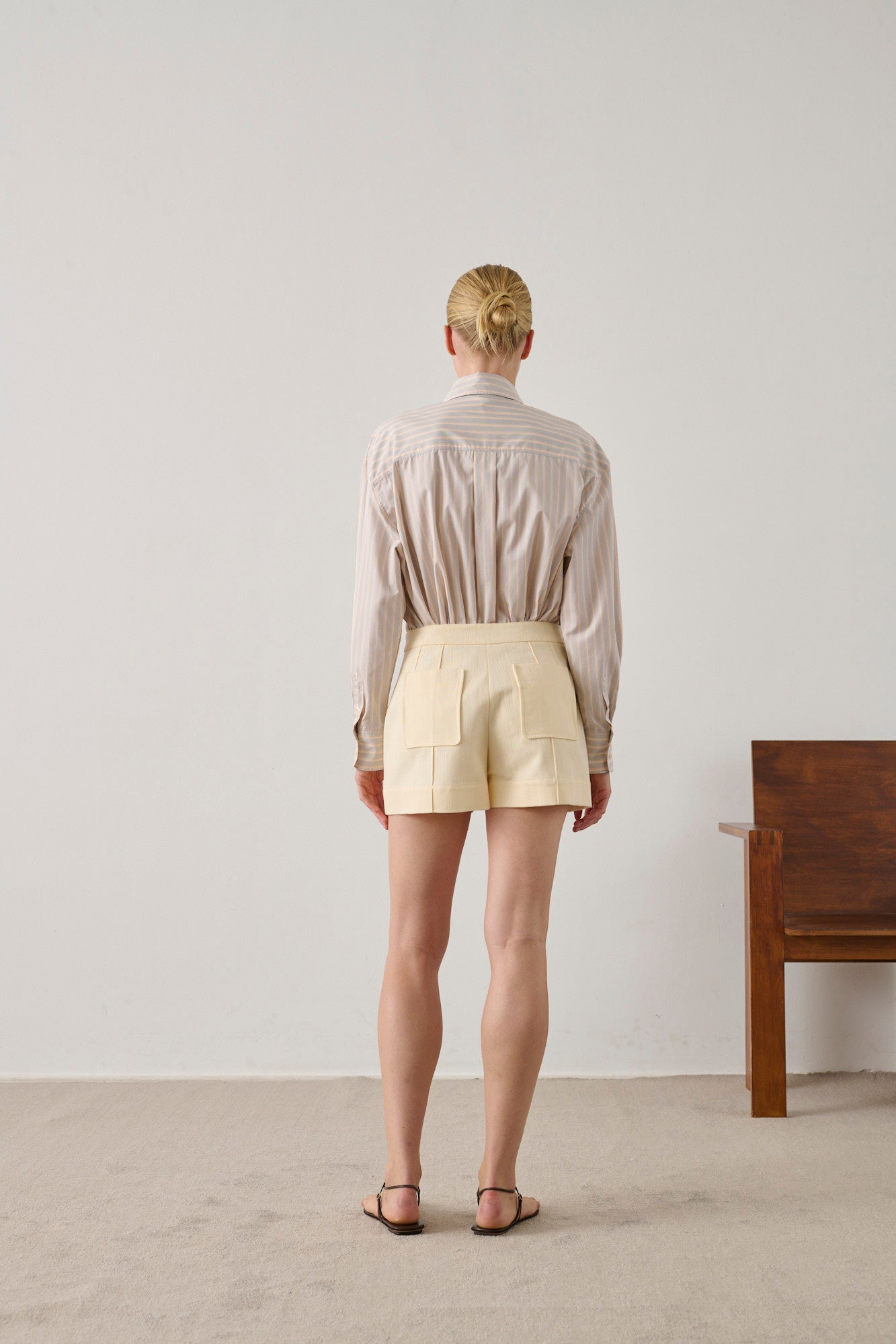 Hover shorts - Cream - Cotton - Women