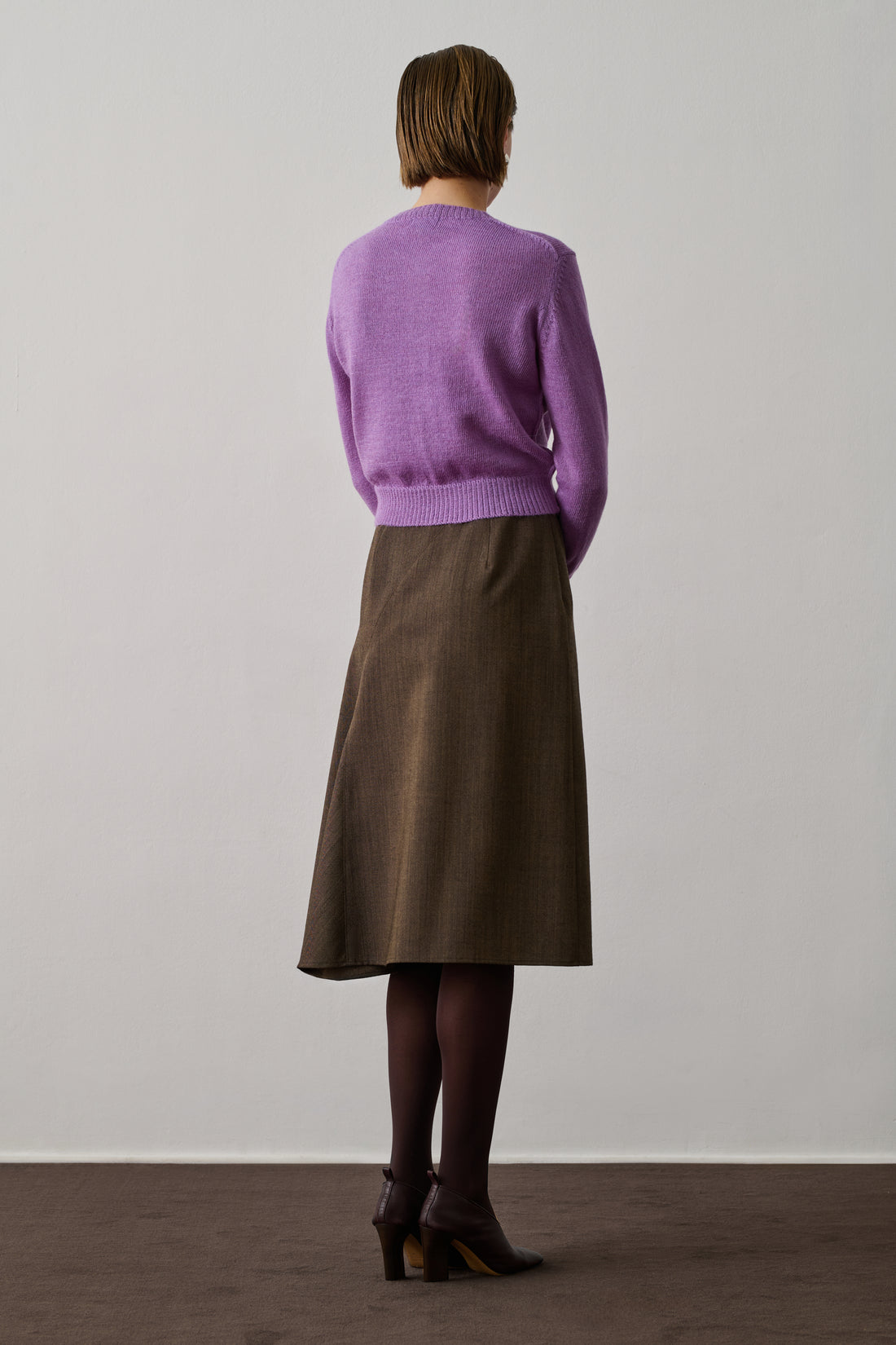 Cardigan Griffith - Lilas - Laine - Femme