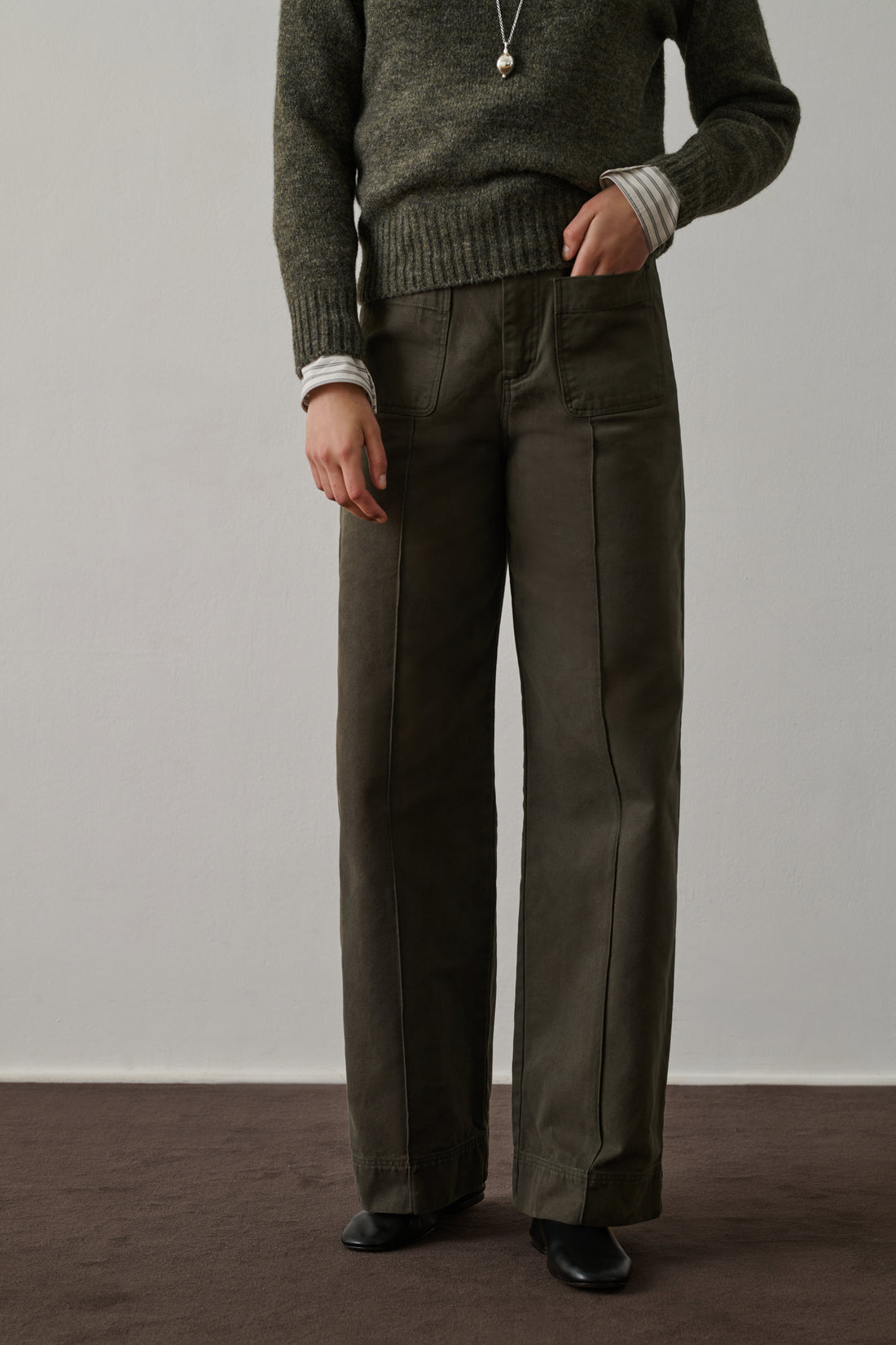 Jean Harold - Kaki - Coton - Femme