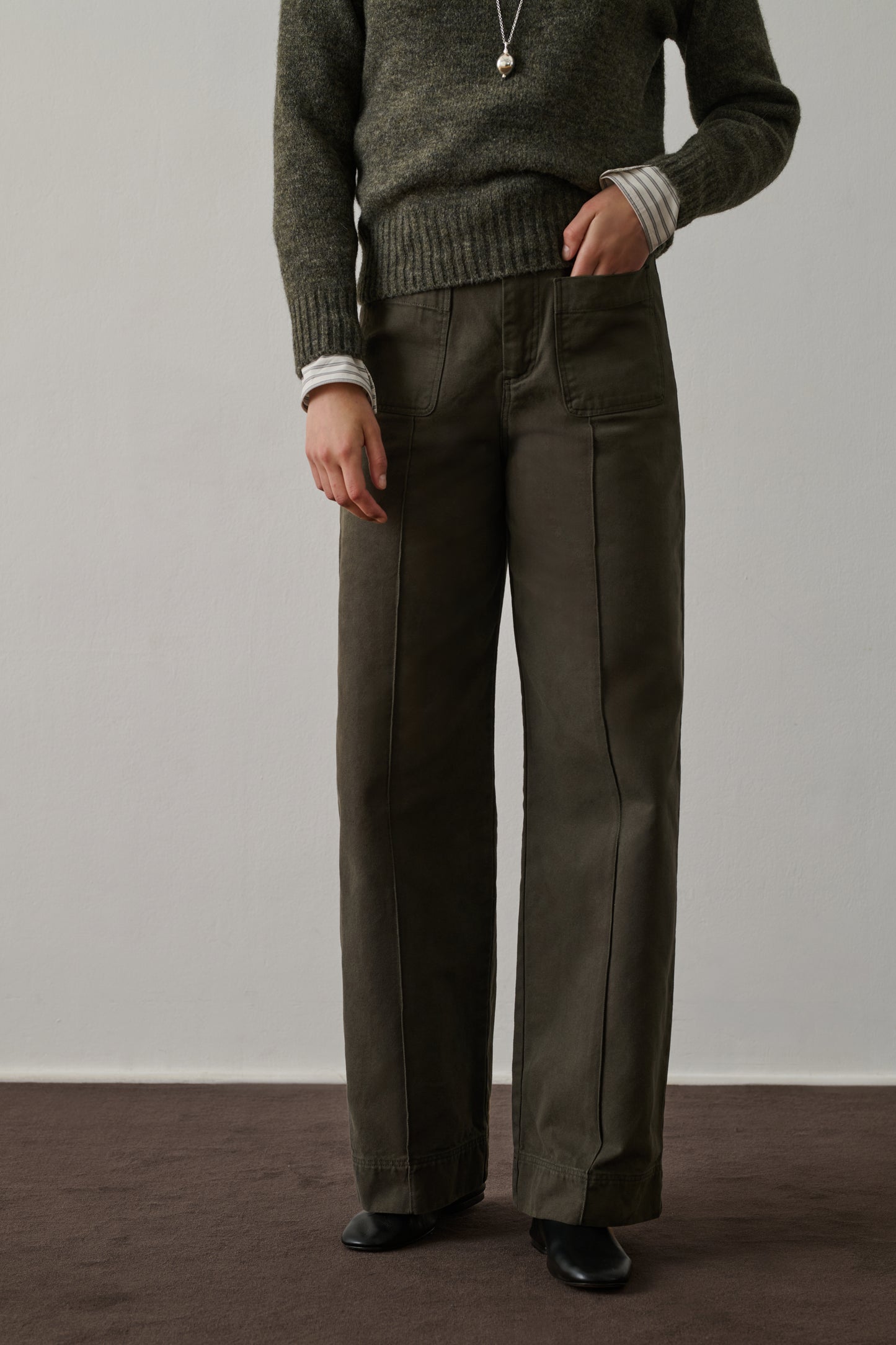 Jean Harold - Kaki - Coton - Femme