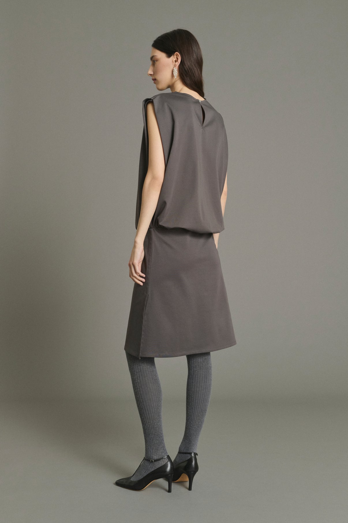Jolene dress - Slate - Cotton - Women vue 2