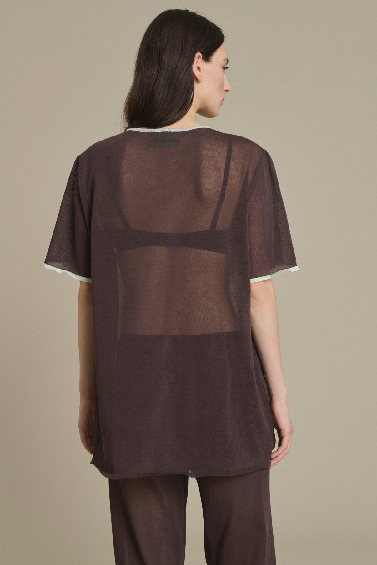T-shirt Dua chocolat en maille Soeur & TL180 - Soeur vue 2