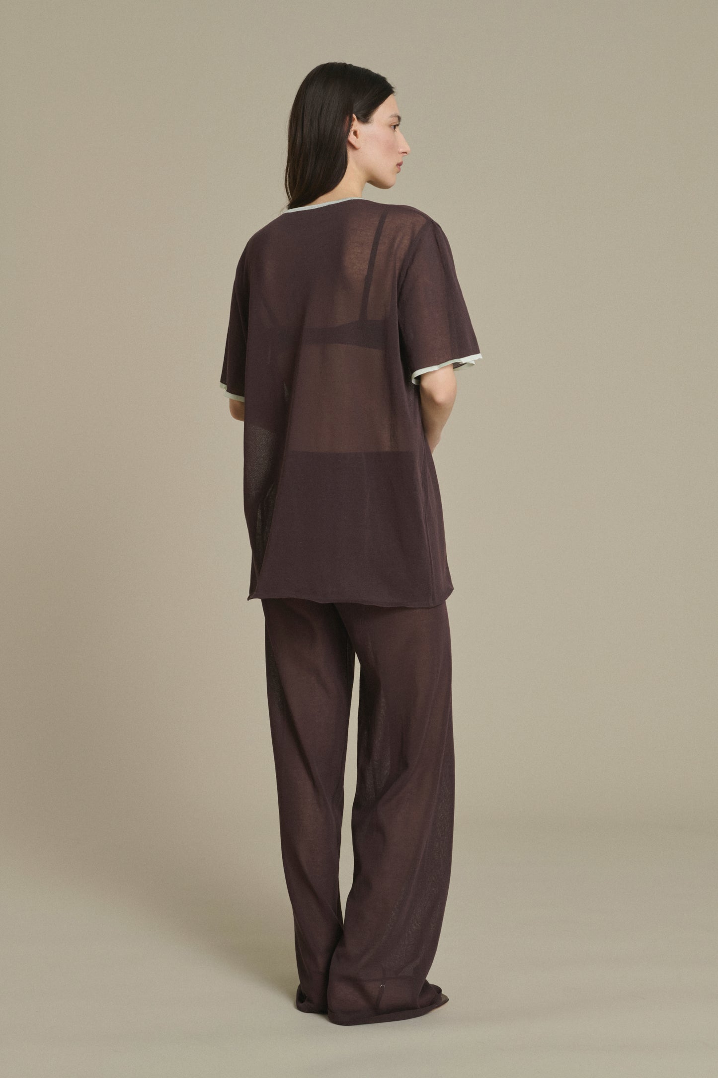 T-shirt Dua chocolat en maille Soeur & TL180 - Soeur