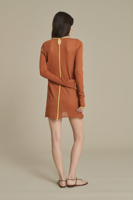 Robe Irene mini caramel en maille Soeur & TL180 - Soeur