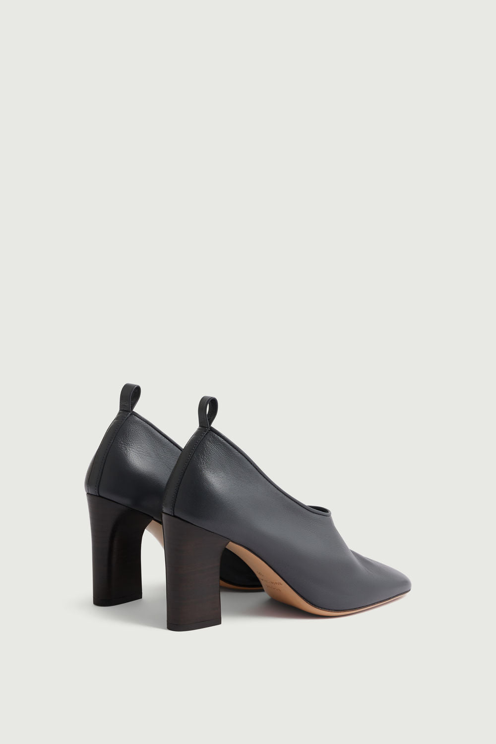 Thea heels - Anthracite Grey - Leather - Women vue 3