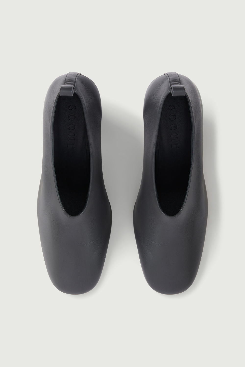 Thea heels - Anthracite Grey - Leather - Women