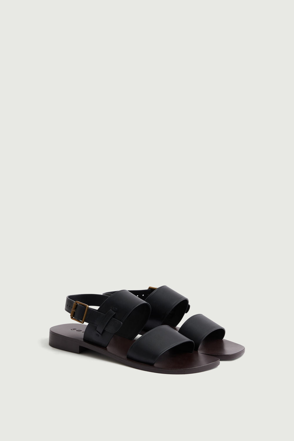 Sandales Douglas - Noir - Cuir - Femme vue 2