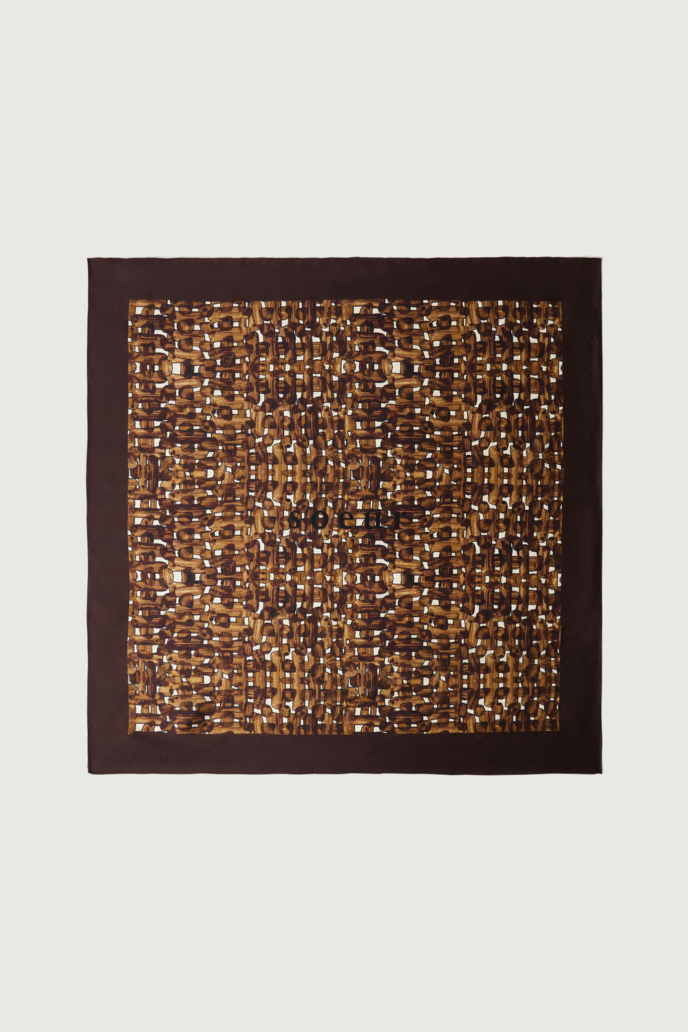 Foulard Capucine - Charbon/Écru - Soie - Femme vue 2