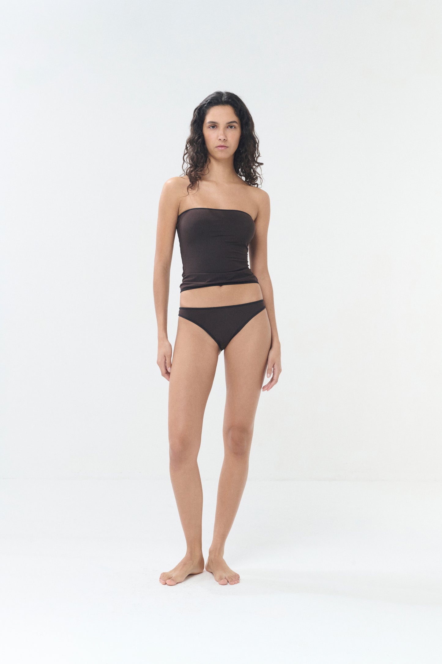 Il Top Bandeau top - Black/Brown - Women