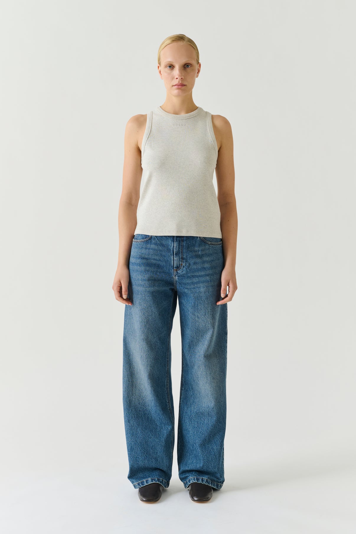 Dolly t-shirt - Grey Marl - Cotton - Women vue 1