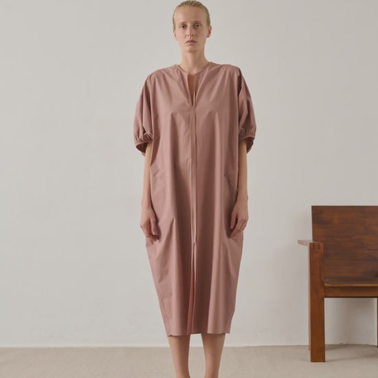 Robe Alger - Rose Brun - Coton - Femme